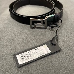 BLACK/BROWN VERSACE BELT NEVER WORN